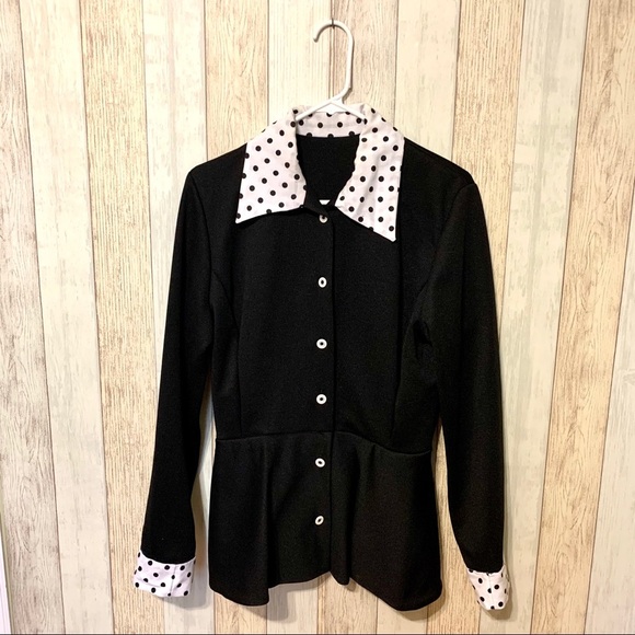 Vintage Tops - Vintage 70s/80s Handmade Peplum Top